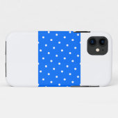 Coques Case-Mate iPhone Points Bleus Bleus Bleu Clair Sur Blanc (Dos (Horizontal))