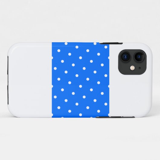 Coques Case-Mate iPhone Points Bleus Bleus Bleu Clair Sur Blanc (Dos (Horizontal))