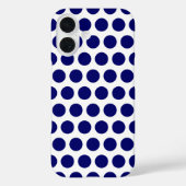 Coques Case-Mate iPhone Points Bleus Foncé (Verso)