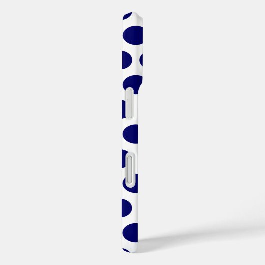 Coques Case-Mate iPhone Points Bleus Foncé (Verso / Droite)