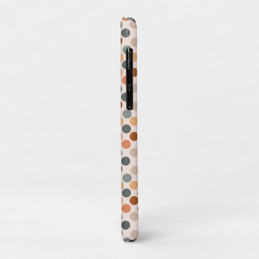Coques Case-Mate iPhone Points Boho rétro neutres (Dos/Gauche)