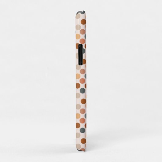 Coques Case-Mate iPhone Points Boho rétro neutres (Dos/Droite)