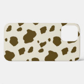 Coques Case-Mate iPhone POINTS Brown DE LA PEAU DE VACHE (Verso (horizontal))
