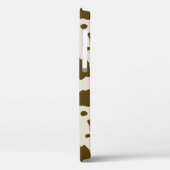 Coques Case-Mate iPhone POINTS Brown DE LA PEAU DE VACHE (Verso / Gauche)