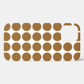 Coques Case-Mate iPhone Points Brown neutres du sucre (Verso (horizontal))