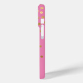Coques Case-Mate iPhone Points Confetti Glam Or Rose (Verso / Gauche)