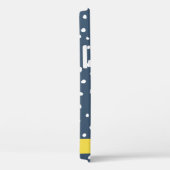 Coques Case-Mate iPhone Points Dalmatiens Bleus De La Marine, Spots, Dotés (Verso / Droite)