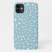 Coques Case-Mate iPhone Points Dalmatiens Bleus, Points Dalmatiens, Impres (Dos)