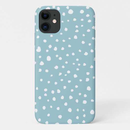 Coques Case-Mate iPhone Points Dalmatiens Bleus, Points Dalmatiens, Impres (Dos)
