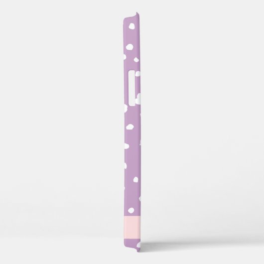 Coques Case-Mate iPhone Points Dalmatiens Lilac, Points Dalmatiens, Votre  (Verso / Droite)