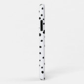 Coques Case-Mate iPhone Points dalmatiens, Points dalmatiens, Noir et Blan (Dos/Droite)