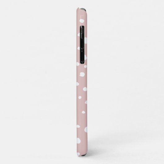 Coques Case-Mate iPhone Points Dalmatiens Rose, Points Dalmatiens, Impress (Dos/Gauche)