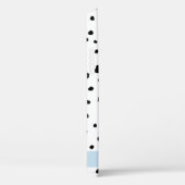 Coques Case-Mate iPhone Points dalmatiens, Spots, Noir et Blanc, Votre nom (Verso / Droite)