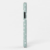 Coques Case-Mate iPhone Points Dalmatiens verts, Points Dalmatiens, Pots D (Dos/Droite)