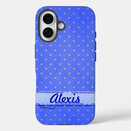 Coques Case-Mate iPhone Points de broche bleus (Verso)