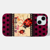 Coques Case-Mate iPhone Points de coccinelle (Verso (horizontal))