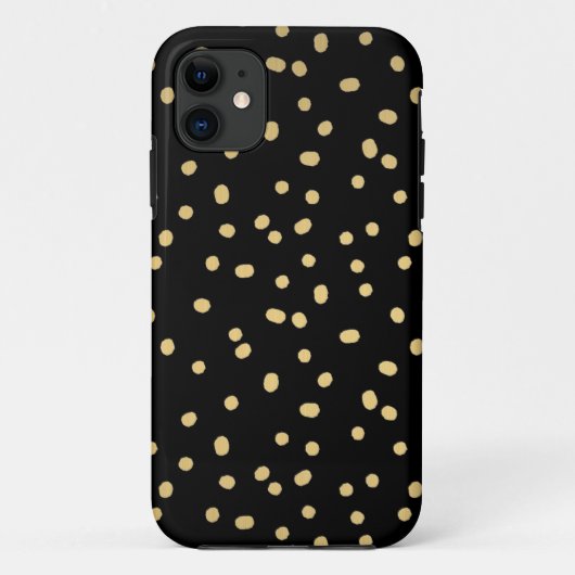 Coques Case-Mate iPhone Points de confettis d'or (Dos)