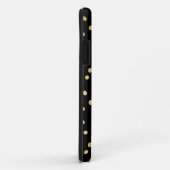 Coques Case-Mate iPhone Points de confettis d'or (Dos/Droite)
