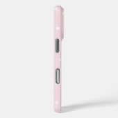 Coques Case-Mate iPhone Points de confettis rose pastel chat (Verso / Droite)