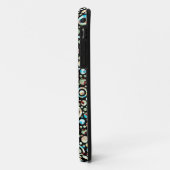 Coques Case-Mate iPhone Points de couleur et Motif circulaire + votre text (Dos/Gauche)