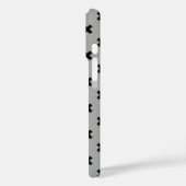 Coques Case-Mate iPhone Points de croix noirs sur gris (Verso / Gauche)