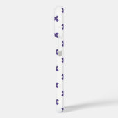 Coques Case-Mate iPhone Points de croix ultra violet sur fond blanc (Verso / Gauche)