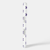 Coques Case-Mate iPhone Points de croix ultra violet sur fond blanc (Verso / Droite)