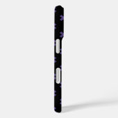 Coques Case-Mate iPhone Points de croix ultra violet sur fond noir (Verso / Droite)