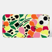 Coques Case-Mate iPhone Points de jardin tropicaux (Verso (horizontal))