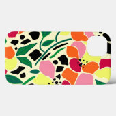 Coques Case-Mate iPhone Points de jardin tropicaux (Verso (horizontal))