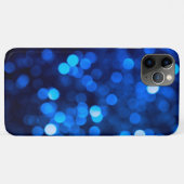 Coques Case-Mate iPhone Points de lumière bleue abstraits (Dos (Horizontal))