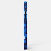 Coques Case-Mate iPhone Points de lumière bleue abstraits (Dos/Gauche)