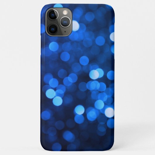 Coques Case-Mate iPhone Points de lumière bleue abstraits (Dos)