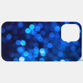 Coques Case-Mate iPhone Points de lumière bleue abstraits (Retour (horizontal))