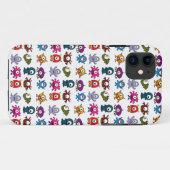 Coques Case-Mate iPhone Points de monstres (Dos (Horizontal))