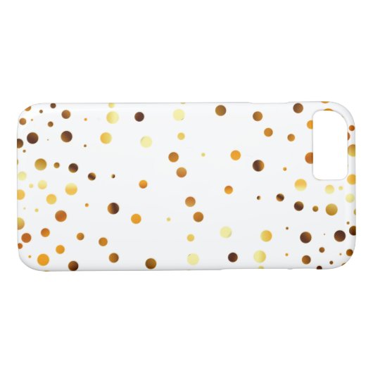 Coques Case-Mate iPhone Points de Parties scintillant or effacés (Dos (Horizontal))