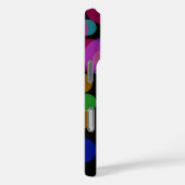 Coques Case-Mate iPhone Points de polka abstraits arc-en-ciel (Verso / Droite)