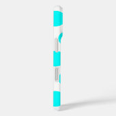 Coques Case-Mate iPhone Points de polka Aqua (Verso / Droite)