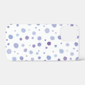 Coques Case-Mate iPhone points de polka peints à la main (Verso (horizontal))