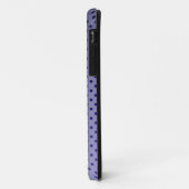 Coques Case-Mate iPhone Points de polka violets (Dos/Gauche)