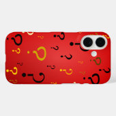 Coques Case-Mate iPhone Points de questions mystérieux (Verso (horizontal))