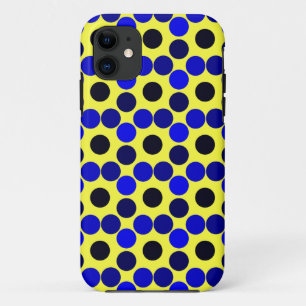 Etui iPhone Case-Mate Points de vue noir et bleu