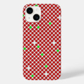 Coques Case-Mate iPhone Points Diagonal Motif graphique en diagonale Rouge (Verso)