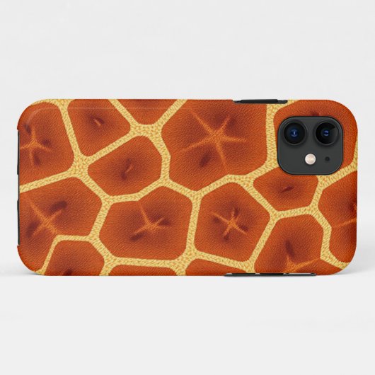 Coques Case-Mate iPhone Points d'or - Giraffe inspirée (Dos (Horizontal))