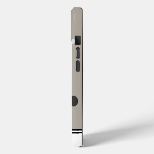 Coques Case-Mate iPhone Points en beige personnalisé (Verso / Gauche)