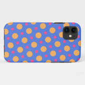 Coques Case-Mate iPhone Points en bleu (Dos (Horizontal))