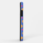 Coques Case-Mate iPhone Points en bleu (Dos/Droite)