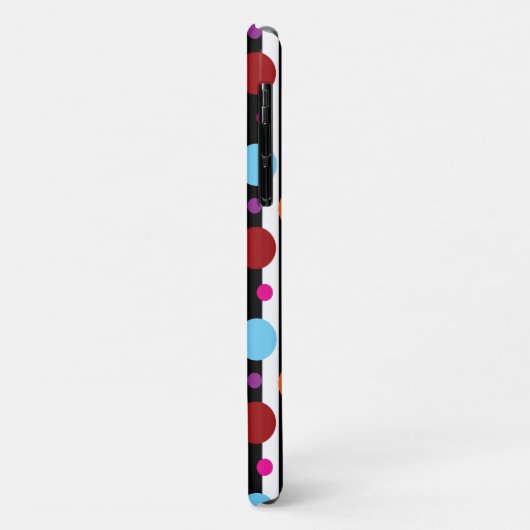 Coques Case-Mate iPhone Points Et Bandes (Dos/Gauche)