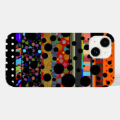 Coques Case-Mate iPhone points et rayures à motifs différents (Verso (horizontal))