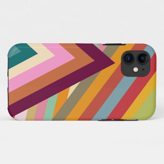 Coques Case-Mate iPhone Points forts des années 1970  (Dos (Horizontal))